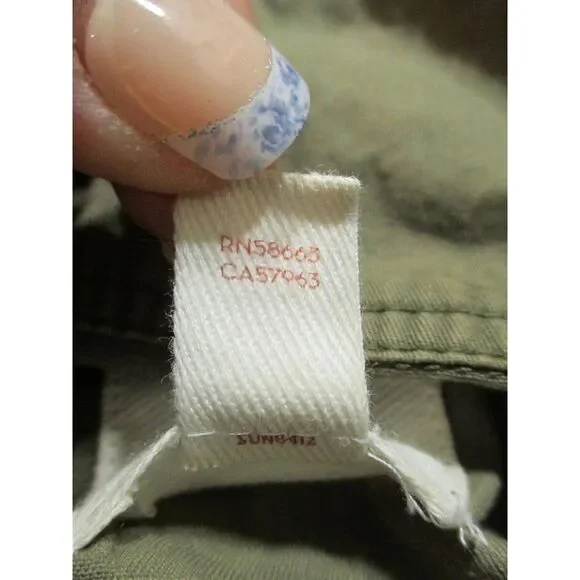 Sun Shadow Jacket Womens Medium Army Green Embroidered Bird Floral Boho L - Picture 8 of 10